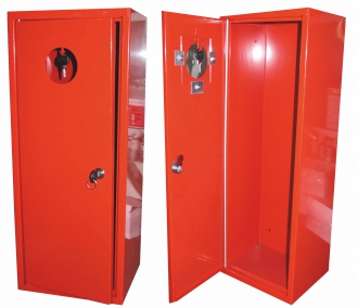 Metal cabinet for fire extinguisher 6 kg - red